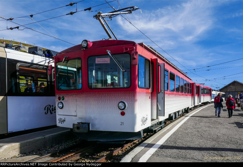 Train 21 Arth Goldau to Rigi Kulm.